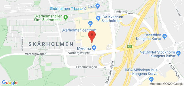 karta över skärholmens centrum Skärholmen BUMM, BUMM, Privata vårdgivare   Mer info och öppettider